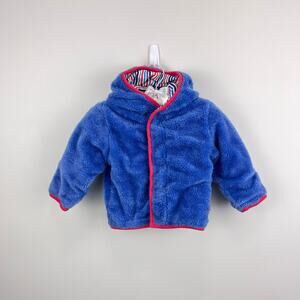 Magnetic Me Fleece Bear Hoodie Jacket Blue 6-12 Months